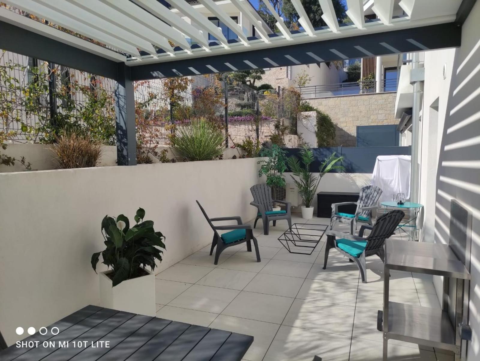 O Fil De L'Eau Bandol - App A05 - T3 Avec Jardin Et Terrasse Apartment Exterior foto